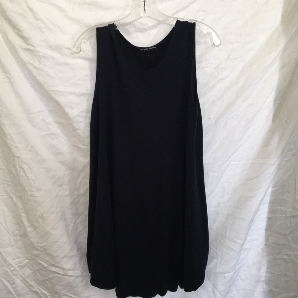 Navy blue cotton dress